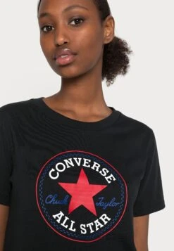 Converse Chuck Taylor All Star Patch Tee - Print T-Shirt - Black Multi -Converse Store 0659953f3b874be291f4aa26eed632a7