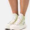 Converse Chuck Taylor All Star Lift Floral - High-Top Trainers - Desert Sand/Lime Rave/Egret