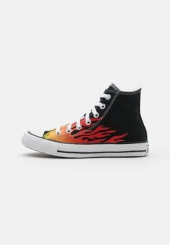 Converse Chuck Taylor All Star Unisex - High-Top Trainers - Black/Enamel Red/Fresh Yellow