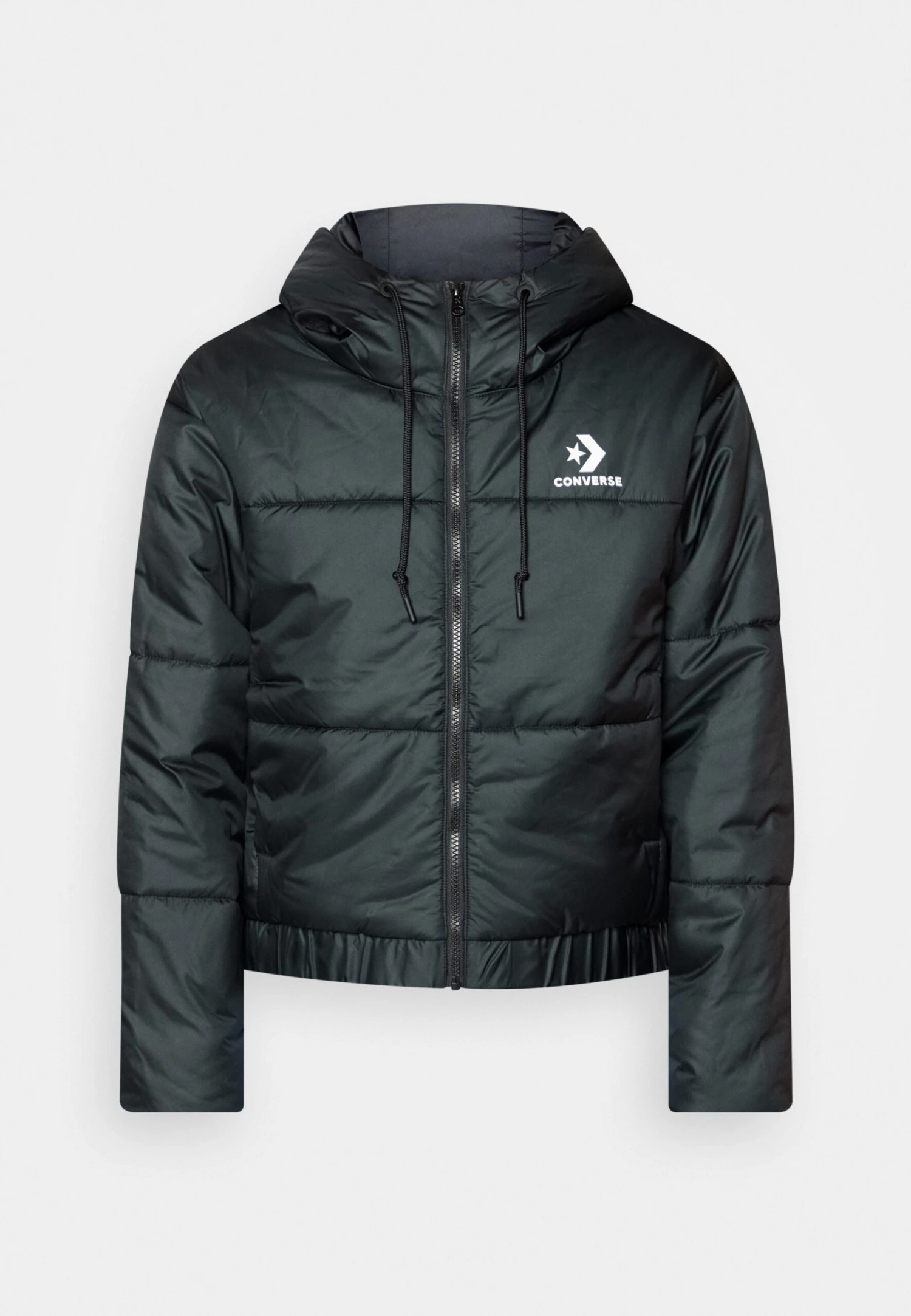 Converse Short Puffer Jacket - Winter Jacket - Black 5 Converse Short Puffer Jacket - Winter Jacket - Black - Image 5