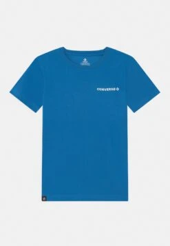 Converse Chest Hit Strip Tee - Basic T-Shirt - Marina Blue