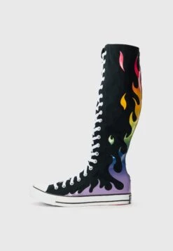 Converse CHUCK TAYLOR ALL STAR - High-top Trainers - Black/chaos Fushia