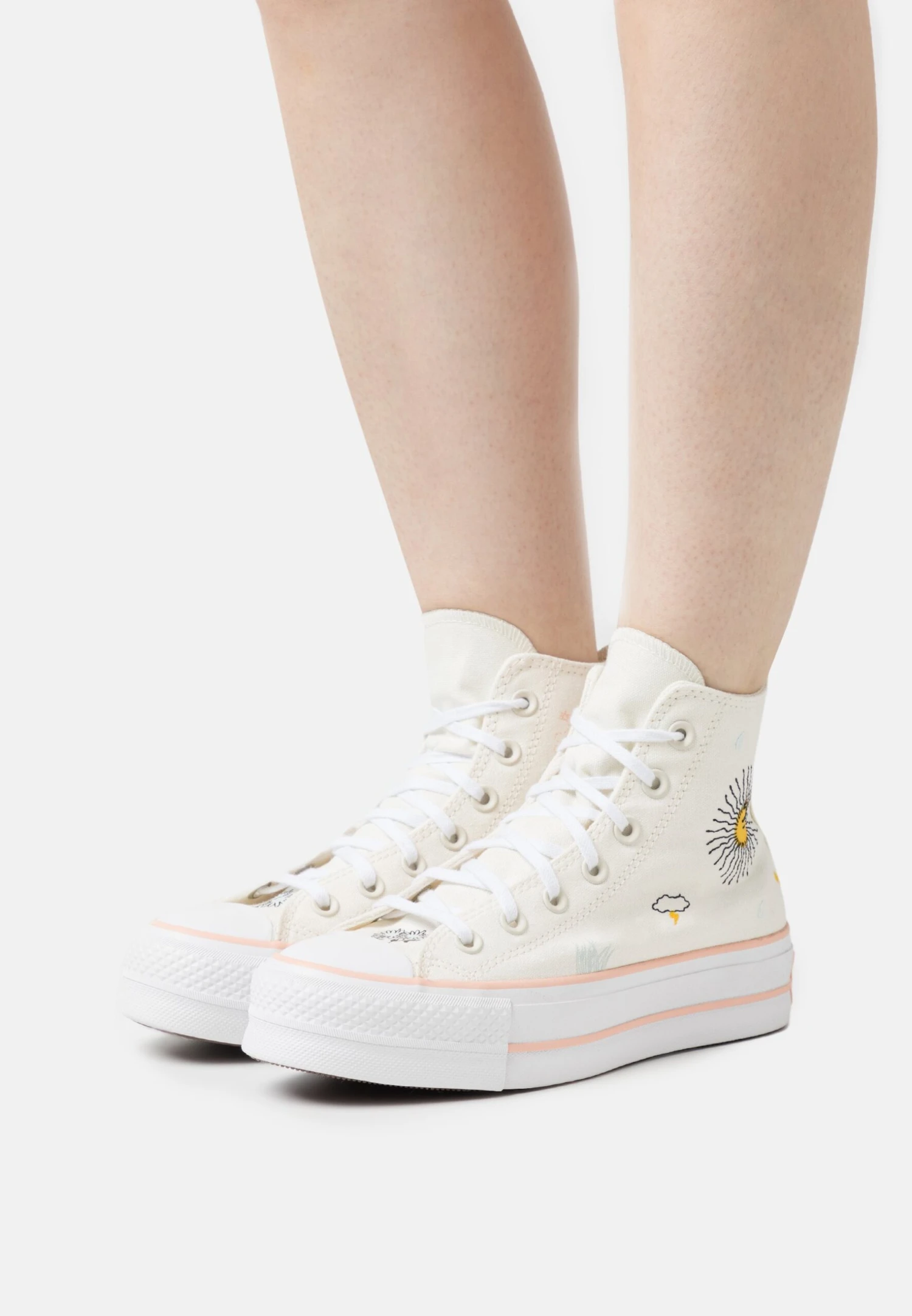 Converse Chuck Taylor All Star Lift Platform Summer Florals - High-Top Trainers - Cheeky Coral/White 1 Converse Chuck Taylor All Star Lift Platform Summer Florals - High-Top Trainers - Cheeky Coral/White