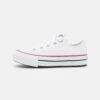 Converse CHUCK TAYLOR ALL STAR EVA LIFT PLATFORM UNISEX - Trainers - White/garnet/navy