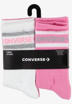 WORDMARK CREW UNISEX 6 PACK - Socks - Converse Pink -Converse Store 0a131e980cfb4f88aed78eee485a407b