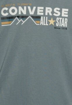 Converse Wordmark Chest Stripe Unisex - Print T-Shirt - Cocoon Blue -Converse Store 0a3a04c215904965afe9875aff150405