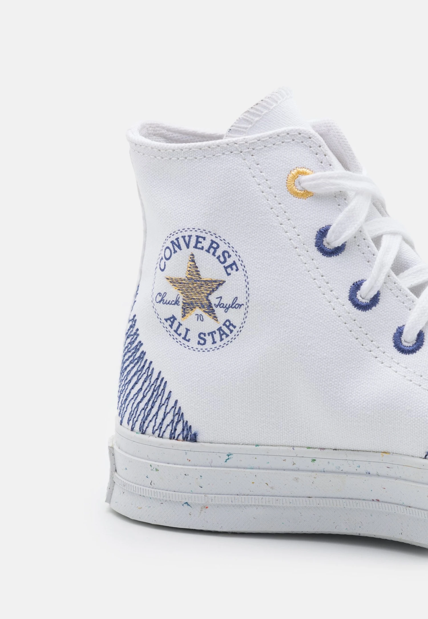 Converse Chuck 70 Unisex - High-Top Trainers - White/Washed Indigo/Cyber Mango 6 Converse Chuck 70 Unisex - High-Top Trainers - White/Washed Indigo/Cyber Mango - Image 6