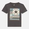 Converse BLOCKS LOGO TEE - Print T-shirt - Dark Matter