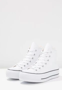 Converse Chuck Taylor All Star Lift Clean - High-Top Trainers - White/Black -Converse Store 0f368893f3b14df7af4dd74b058b70ef
