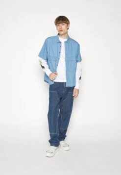 Converse Short Sleeve - Shirt - Light Retro Blue -Converse Store 12797b2c08c4425bba0b3d913515a1b1