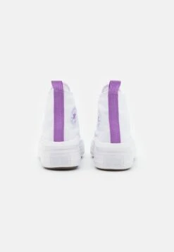 Converse Chuck Taylor All Star Move Platform Unisex - High-Top Trainers - White/Pixel Purple -Converse Store 1637e00021374ab8835c12be798b8c12