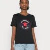 Converse Chuck Taylor All Star Patch Tee - Print T-Shirt - Black Multi