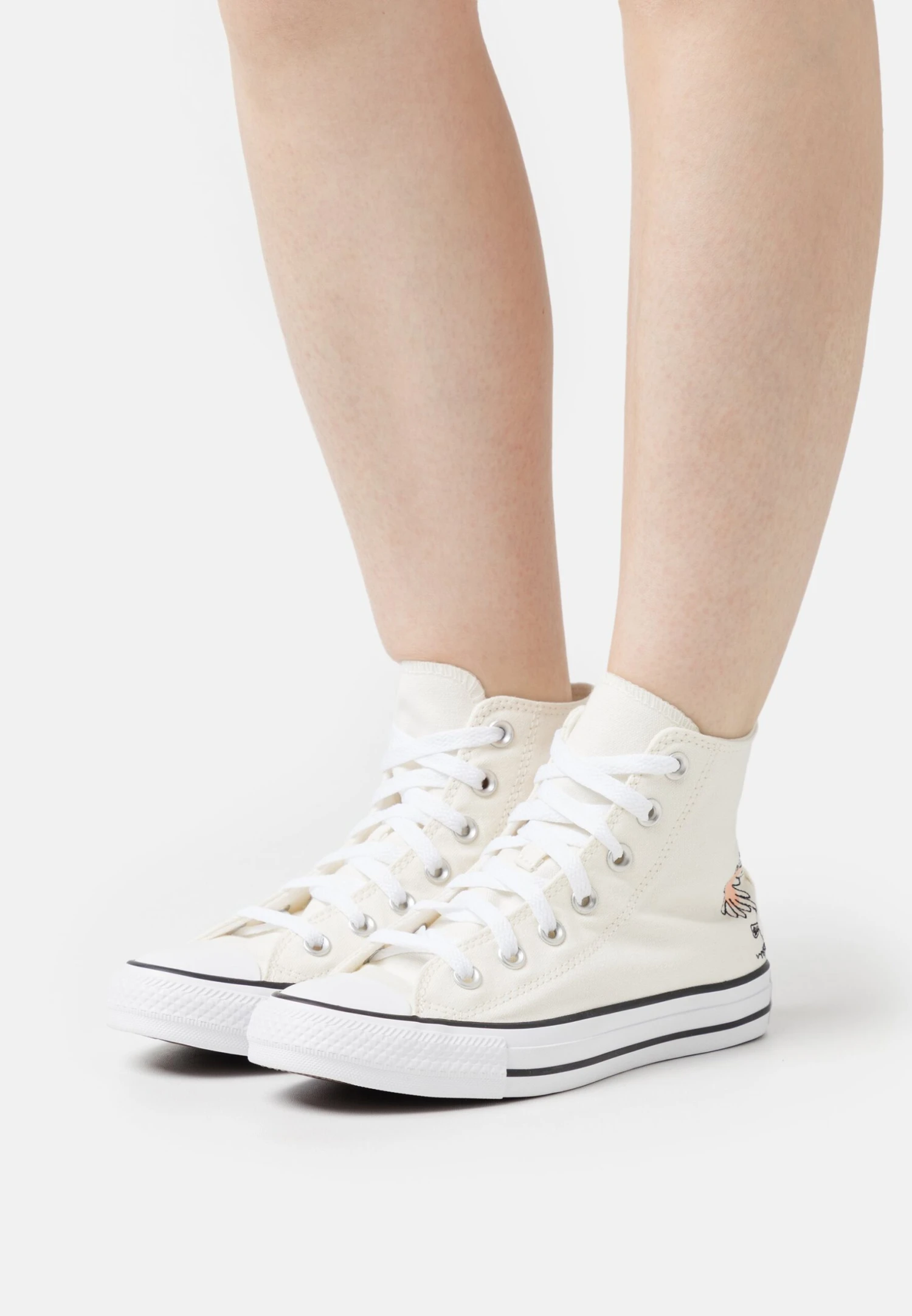 Converse Chuck Taylor All Star Summer Florals - High-Top Trainers - Egret/Cheeky Coral/Black 1 Converse Chuck Taylor All Star Summer Florals - High-Top Trainers - Egret/Cheeky Coral/Black