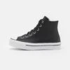 Converse Chuck Taylor All Star Eva Lift Platform Unisex - High-Top Trainers - Black/Natural Ivory/White