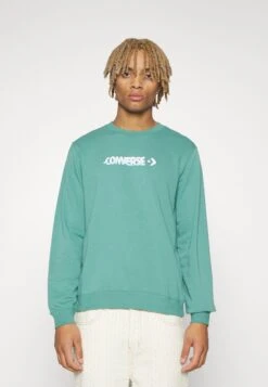 Converse Clouds Long Sleeve Crew - Sweatshirt - Algae Coast -Converse Store 19f65237620246f0b0ef1e18b25ea290