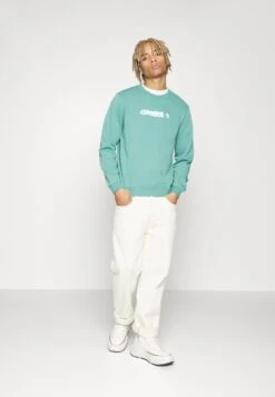 Converse Clouds Long Sleeve Crew - Sweatshirt - Algae Coast -Converse Store 1e42ec9aa31a470180b21c5ef80f198b
