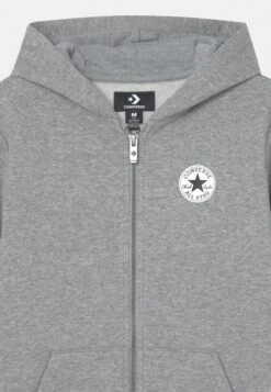 Converse Chest Unisex - Zip-Up Sweatshirt - Dark Grey Heather -Converse Store 1e5e26f227ff4d62b8f860d2d0ff5271