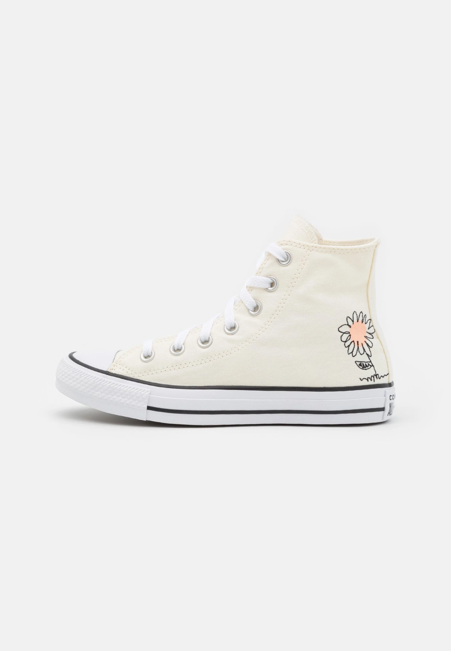 Converse Chuck Taylor All Star Summer Florals - High-Top Trainers - Egret/Cheeky Coral/Black 2 Converse Chuck Taylor All Star Summer Florals - High-Top Trainers - Egret/Cheeky Coral/Black - Image 2
