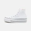 Converse CHUCK TAYLOR ALL STAR LIFT PLATFORM WIDE WIDTH - High-top Trainers - White/black