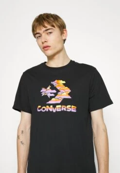 Converse Star Chevron Clouds Graphic- Print T-Shirt - Black -Converse Store 23289e373544481191ba7eaabc34e497