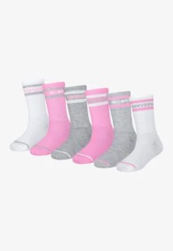 WORDMARK CREW UNISEX 6 PACK - Socks - Converse Pink