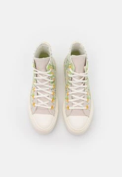Converse Chuck Taylor All Star Lift Floral - High-Top Trainers - Desert Sand/Lime Rave/Egret -Converse Store 24b05cc561414679849745618f1f9ab7