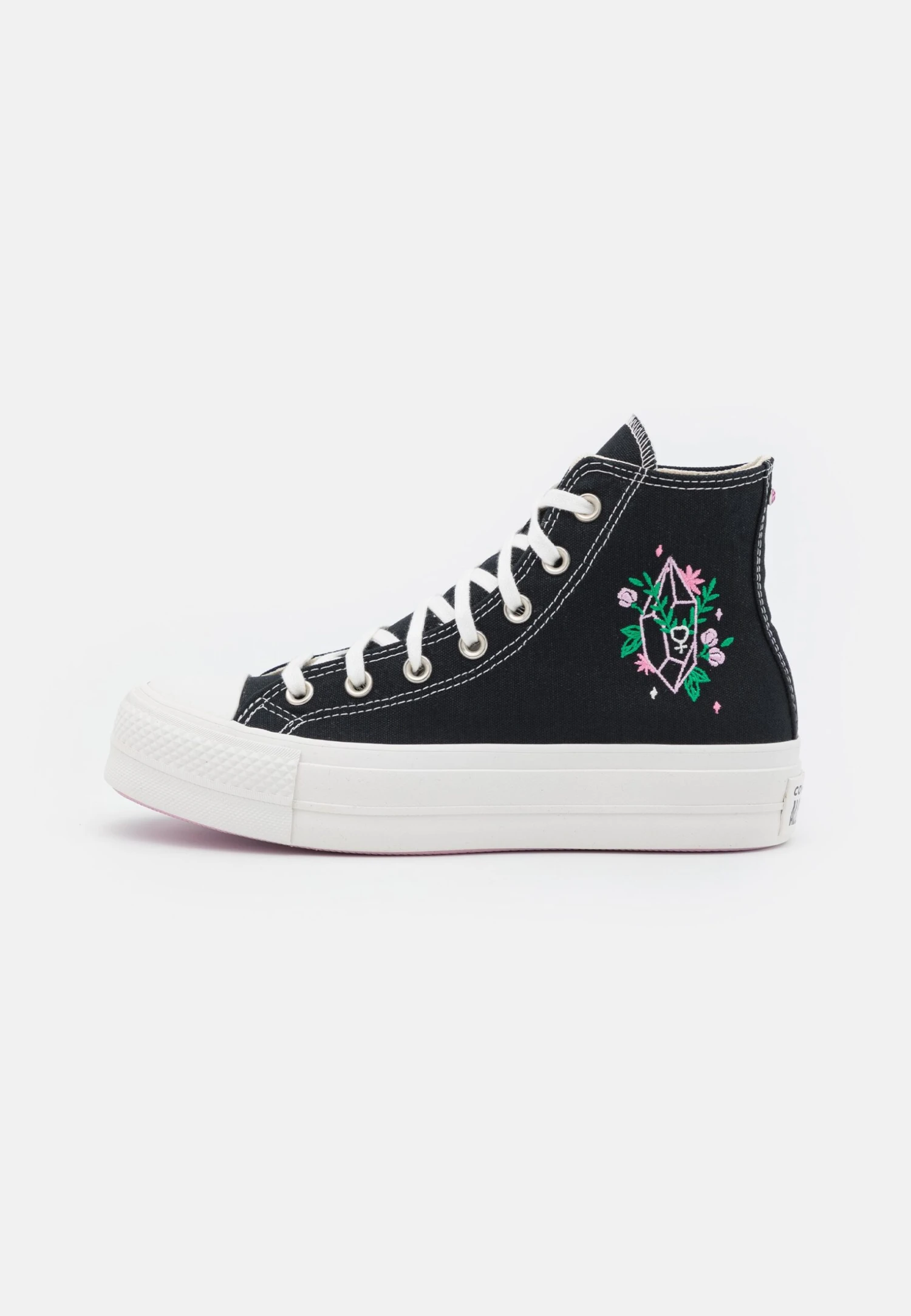 Converse Chuck Taylor All Star Lift - High-Top Trainers - Black/Wintage White/Light Artic Pink 2 Converse Chuck Taylor All Star Lift - High-Top Trainers - Black/Wintage White/Light Artic Pink - Image 2
