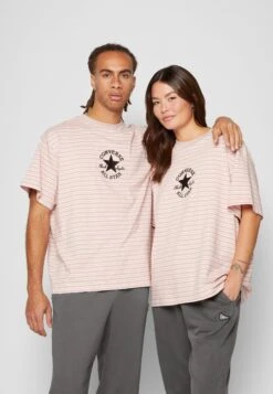 Converse Striped All Star Patch Tee Unisex - Print T-Shirt - Stone Mauve -Converse Store 28e491e7ce5c4e939ad7aed6c6c6f780