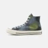 Converse Chuck 70 Spray Paint Unisex - High-Top Trainers - Lunar Grey/Cyber Grey/Grassy
