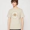 Converse Go To All Star Patch Logo Unisex - Print T-Shirt - Beach Stone