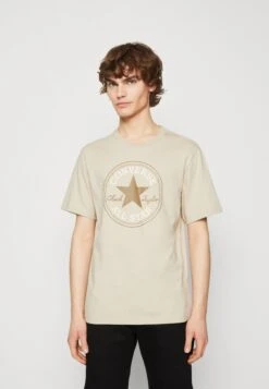 Converse Go To All Star Patch Logo Unisex - Print T-Shirt - Beach Stone
