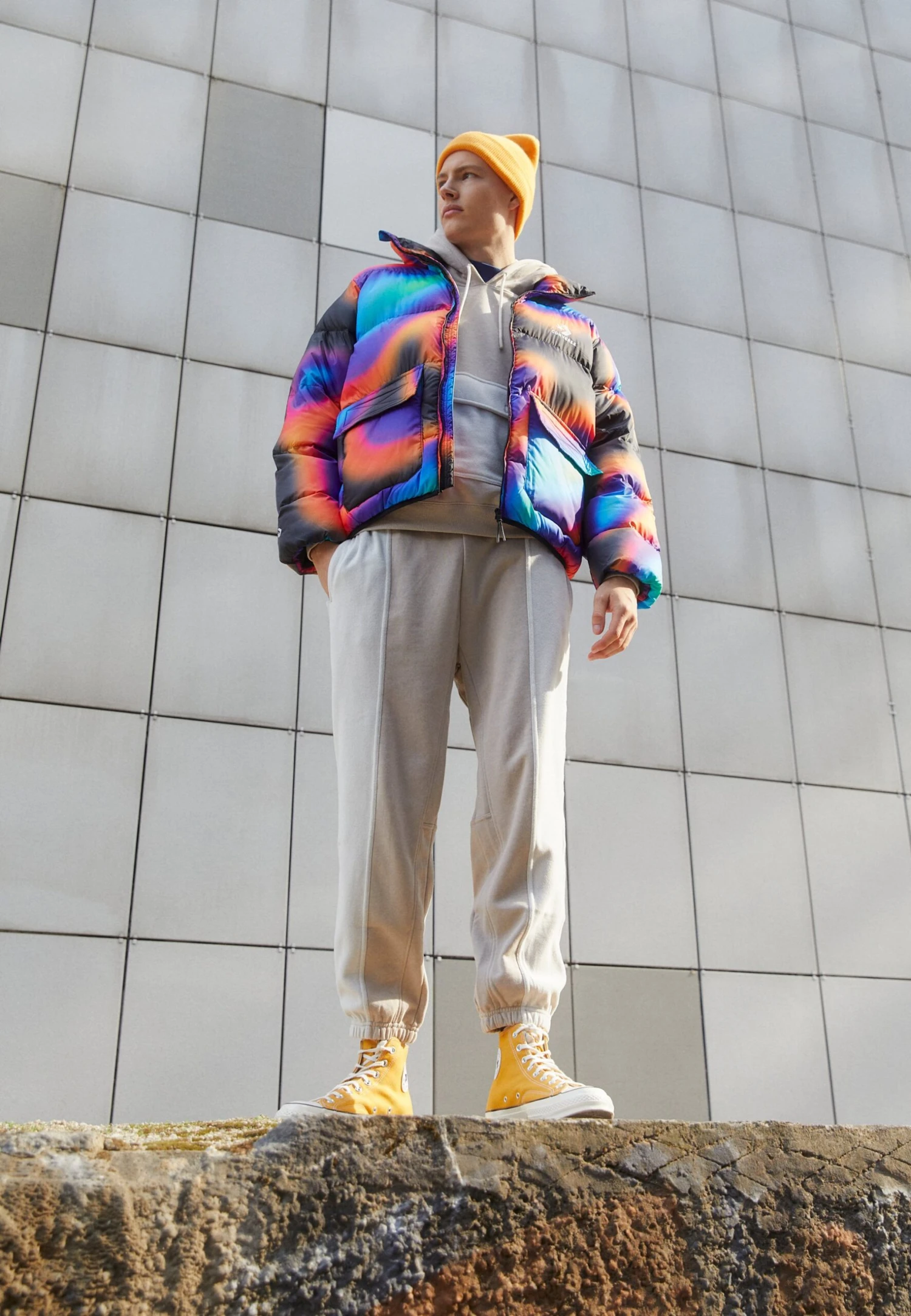 Converse Paneled Jogger - Tracksuit Bottoms - Papyrus 2 Converse Paneled Jogger - Tracksuit Bottoms - Papyrus - Image 2