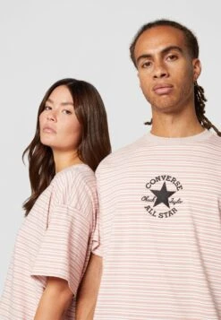 Converse Striped All Star Patch Tee Unisex - Print T-Shirt - Stone Mauve -Converse Store 2c96c953a5a54c5ea50d890a27917d05