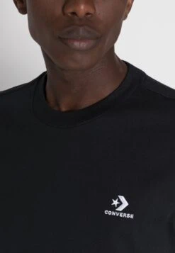 Converse Embroidered Star Chevron Long Sleeve Tee Unisex - Long Sleeved Top - Black -Converse Store 2cdb107ba90949f58d869db2e8bac53d