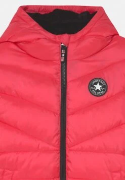 Girls Solid Puffer- Winter Jacket - Converse Pink -Converse Store 2daa5d6bb6e7481b895013844586534e
