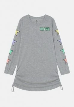 Converse Ruched Dress - Jersey Dress - Light Gray Heather