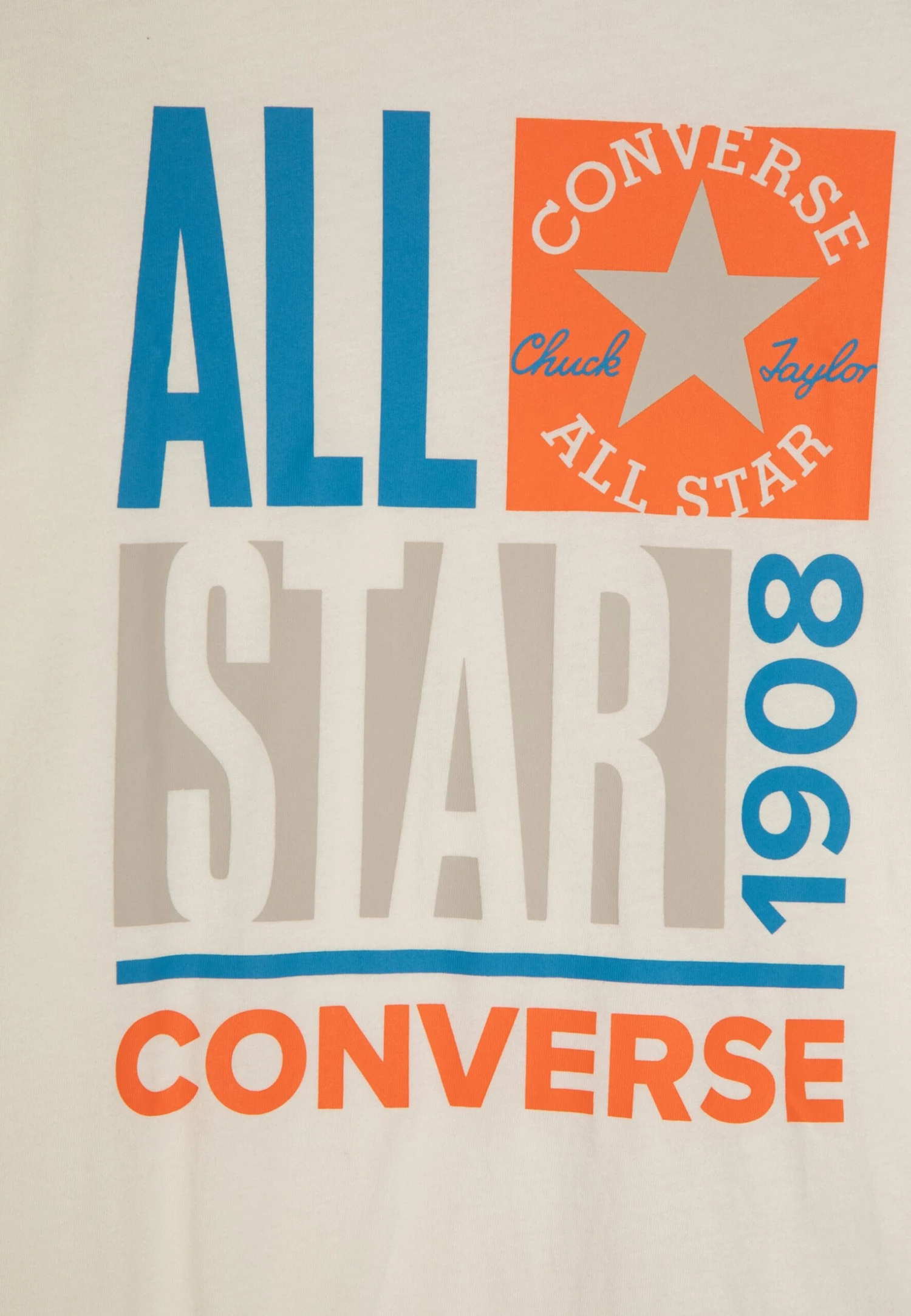 Converse All Star Stackup Tee Unisex - Long Sleeved Top - Egret 3 Converse All Star Stackup Tee Unisex - Long Sleeved Top - Egret - Image 3
