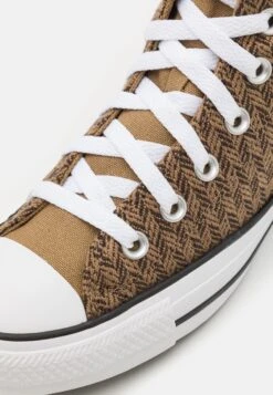 Converse Chuck Taylor All Star Herringbone Unisex - High-Top Trainers - Sand Dune/Velvet Brown/White -Converse Store 30ca529fe01341cc828dee7f2d46a6f9