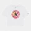 Converse Short Sleeve Floral Chuck Patch - Print T-Shirt - White