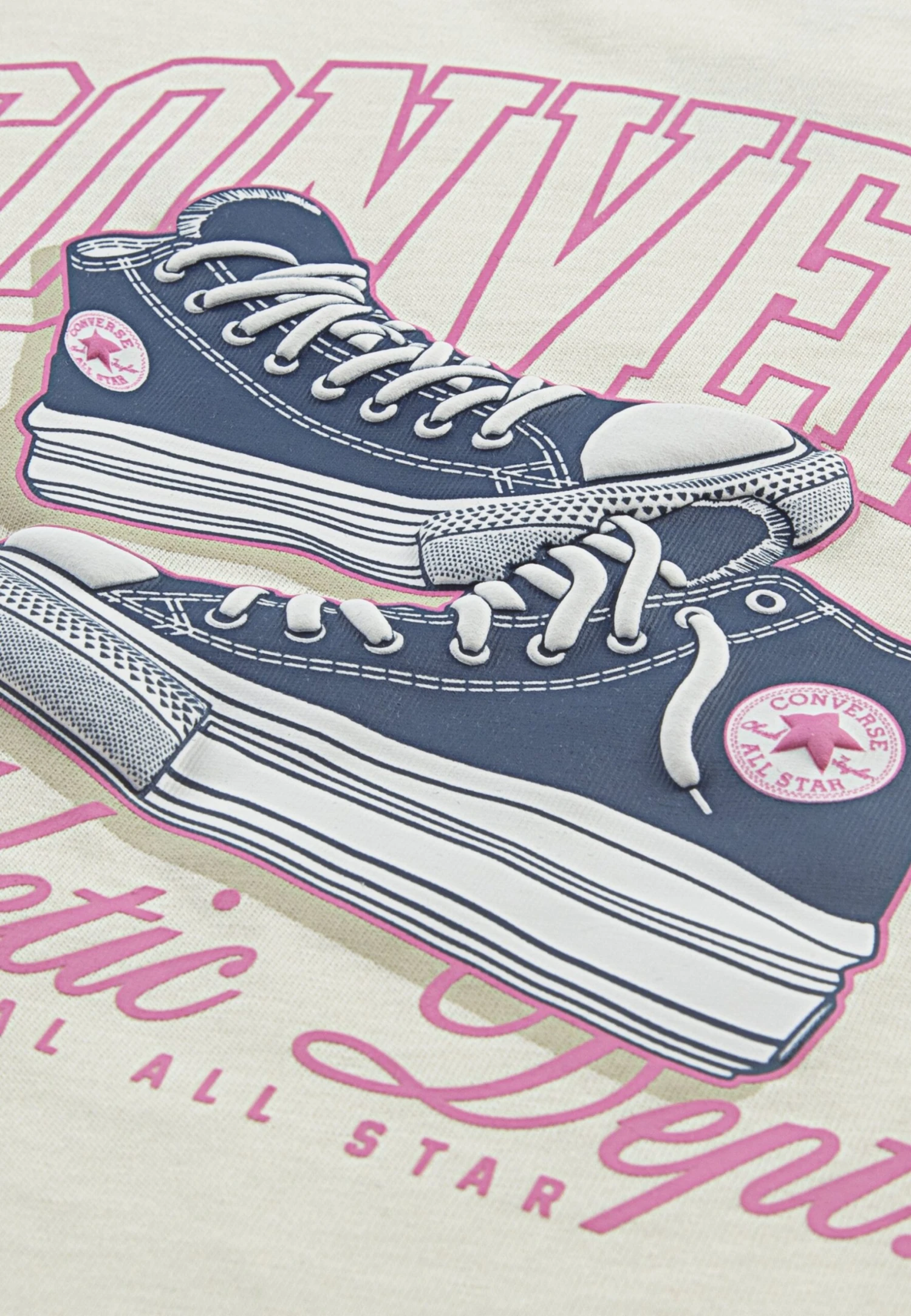 Converse CHUCK TAYLOR - Print T-shirt - Egret 3 Converse CHUCK TAYLOR - Print T-shirt - Egret - Image 3