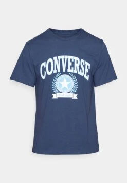 Converse Retro Collegiate Unisex - Print T-Shirt - Navy -Converse Store 31f7d8660dcf47639d799effcbb8053a