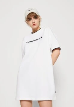 Converse Wordmark T-Shirt Dress - Jersey Dress - White -Converse Store 324b87058b42436a9b48fd987531c690