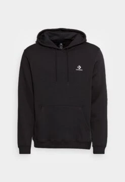 Converse Embroidered Star Chevron Brushed Back Hoodie Unisex - Hoodie - Black -Converse Store 3354825caa0f438489e0dcb6377a9489