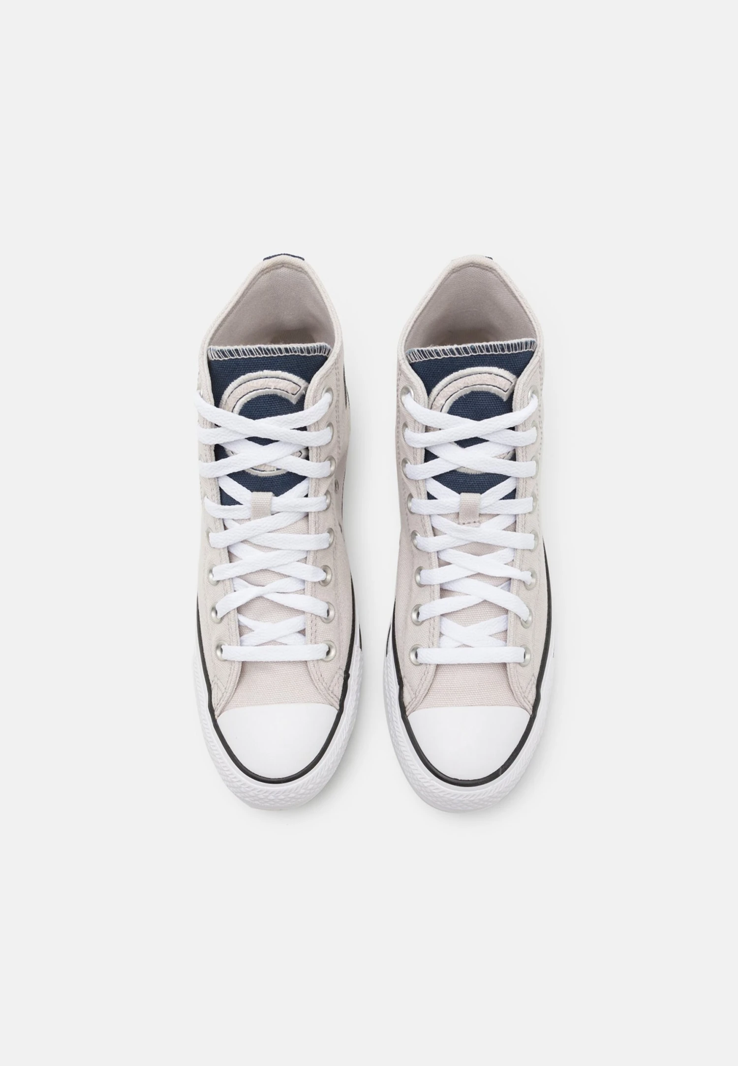 Converse Chuck Taylor All Star Letterman Unisex - High-Top Trainers - Pale Putty/Navy/White 4 Converse Chuck Taylor All Star Letterman Unisex - High-Top Trainers - Pale Putty/Navy/White - Image 4