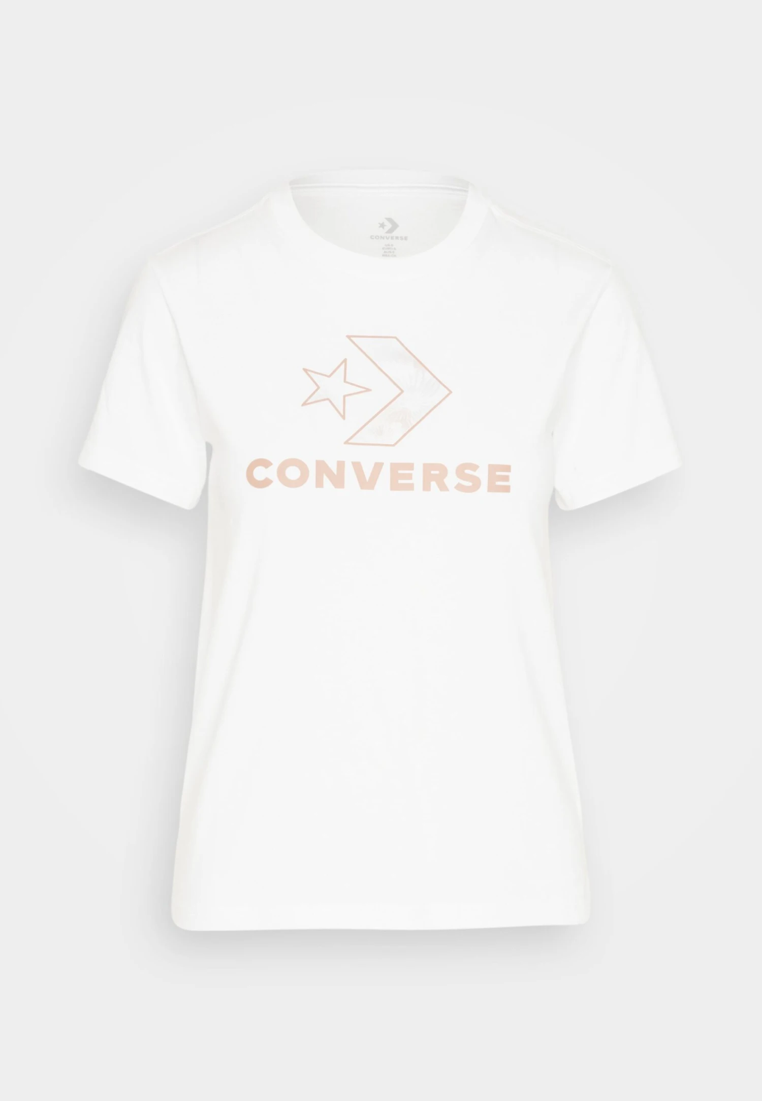 Converse Floral Star Chevron Short Sleeve - Print T-Shirt - White 5 Converse Floral Star Chevron Short Sleeve - Print T-Shirt - White - Image 5
