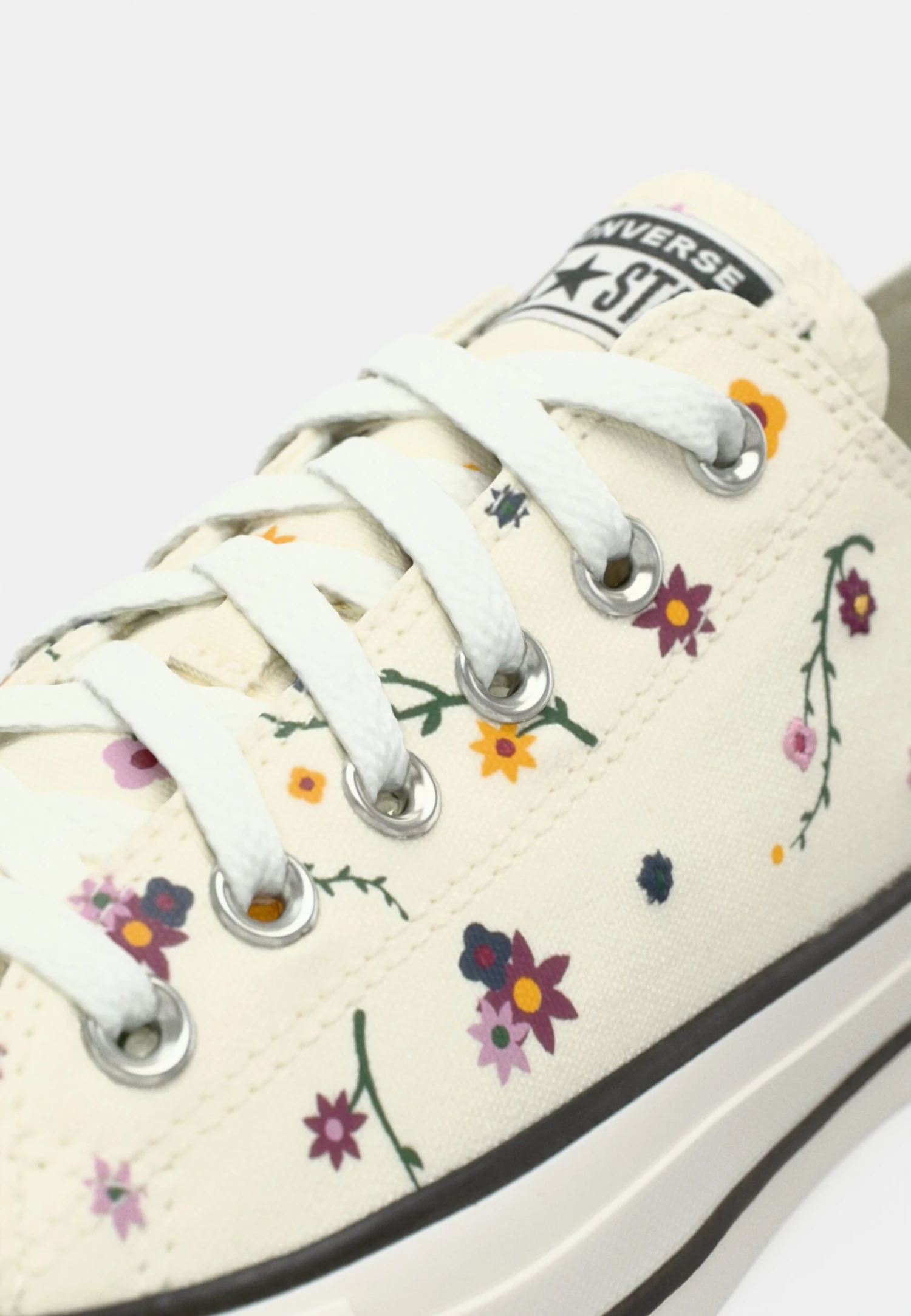 Converse CHUCK TAYLOR ALL STAR FLORAL - Trainers - Egret/sporty Berry/navy 3 Converse CHUCK TAYLOR ALL STAR FLORAL - Trainers - Egret/sporty Berry/navy - Image 3