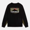 Converse Geared Up Blocked Mix Crew Unisex - Sweatshirt - Black