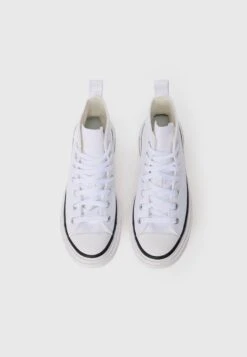 Converse CHUCK TAYLOR ALL STAR LIFT DOUBLE STACK UNISEX - High-top Trainers - White/black/egret -Converse Store 39505a4af49d414e90e0a3268513d945