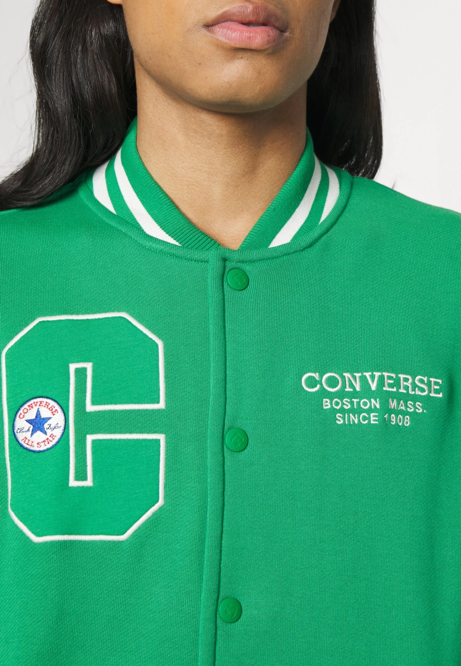 Converse Chuck Patch Jacket - Zip-Up Sweatshirt - Green 9 Converse Chuck Patch Jacket - Zip-Up Sweatshirt - Green - Image 9