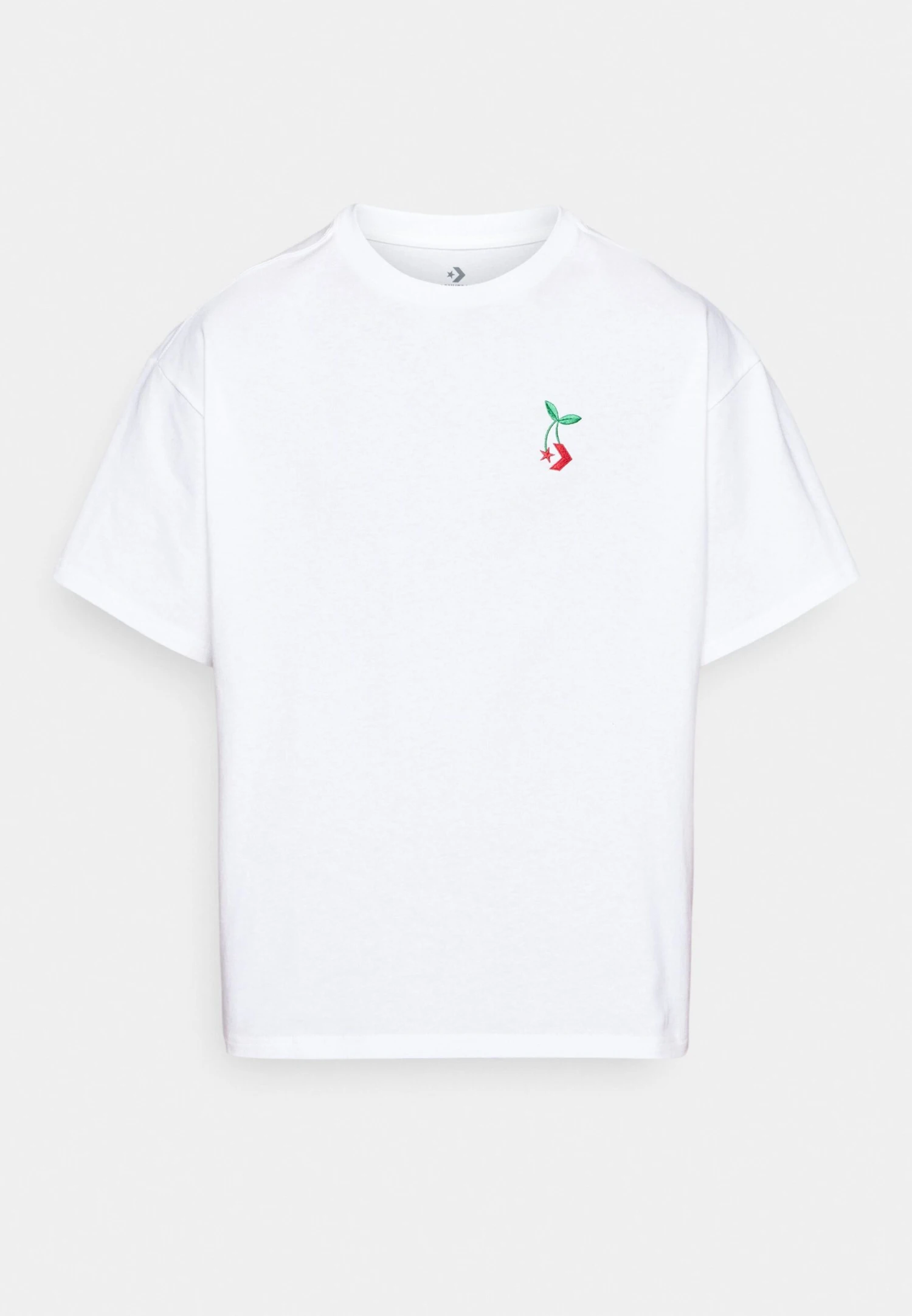 Converse Star Chevron Cherry Unisex - Basic T-Shirt - White 7 Converse Star Chevron Cherry Unisex - Basic T-Shirt - White - Image 7